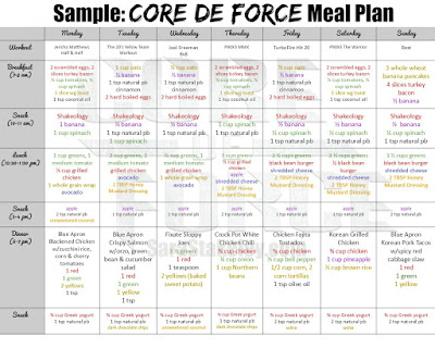 Core De Force Nutrition Guide Pdf